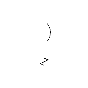 Symbol: intreruptoare de circuit - intrerupator automat 1P cu dispozitiv magnetic de suprasarcina