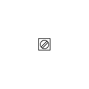 Symbol: piese mecanice - Bloc terminal cu un șurub